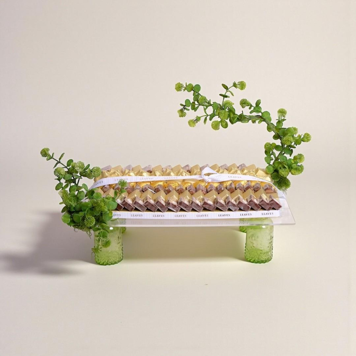 Botanical Glass Bridge Tray