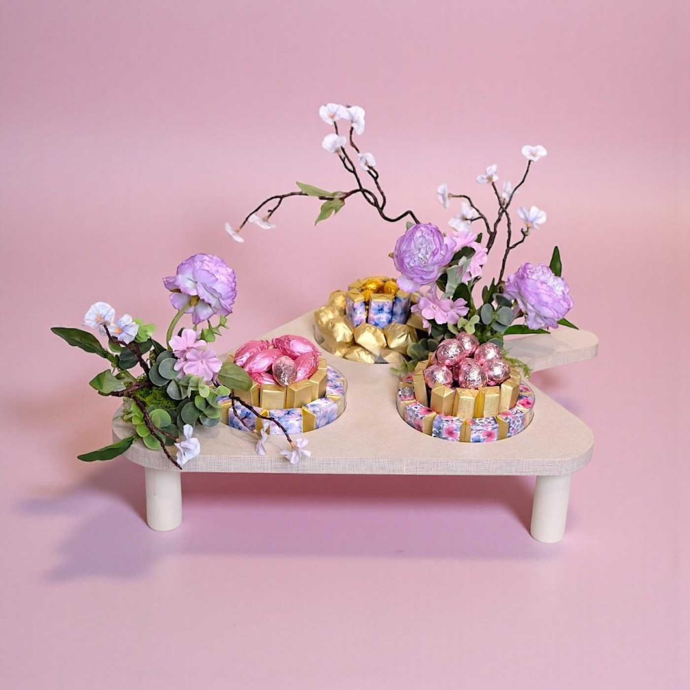 Petal Trio Display Table