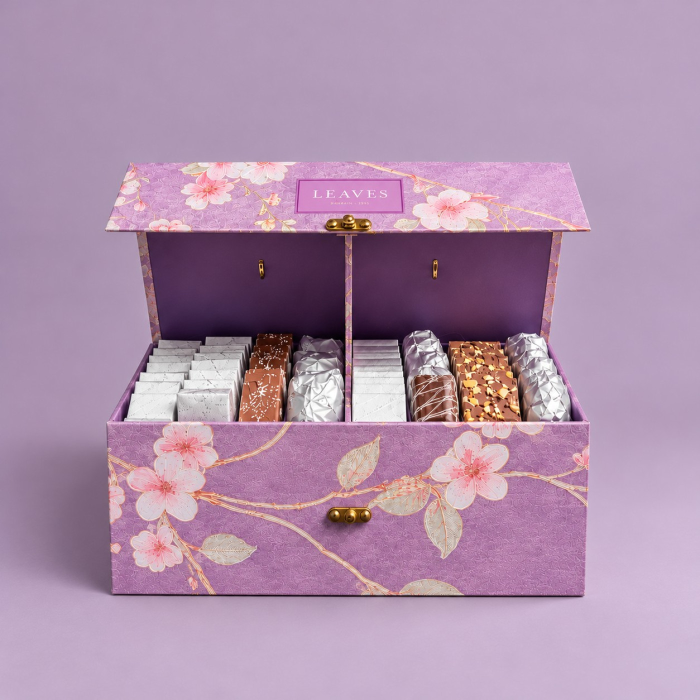 Portuguese Lavender Floral Chocolate Box