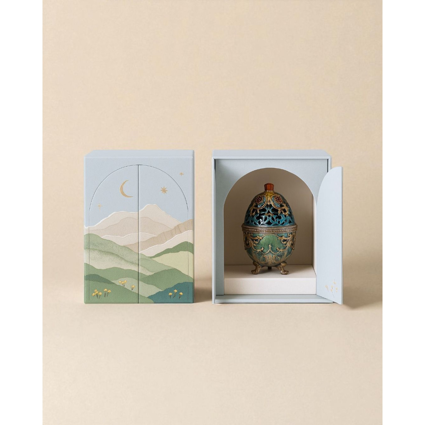 Scenic Gate Keepsake Egg Box