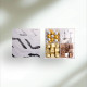 Black & White Acrylic Compartment Chocolate Box