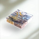 Blue Striped Acrylic Compartment Chocolate Box