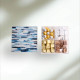 Blue Striped Acrylic Compartment Chocolate Box
