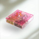 Pink Floral Acrylic Compartment Chocolate Box