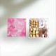 Pink Floral Acrylic Compartment Chocolate Box